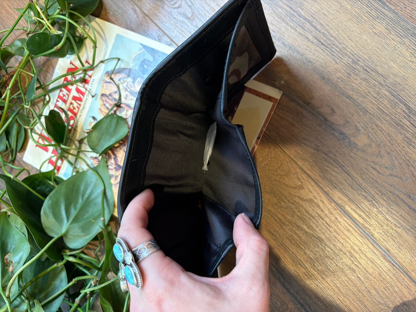 Mini Cowhide & Leather Wallet