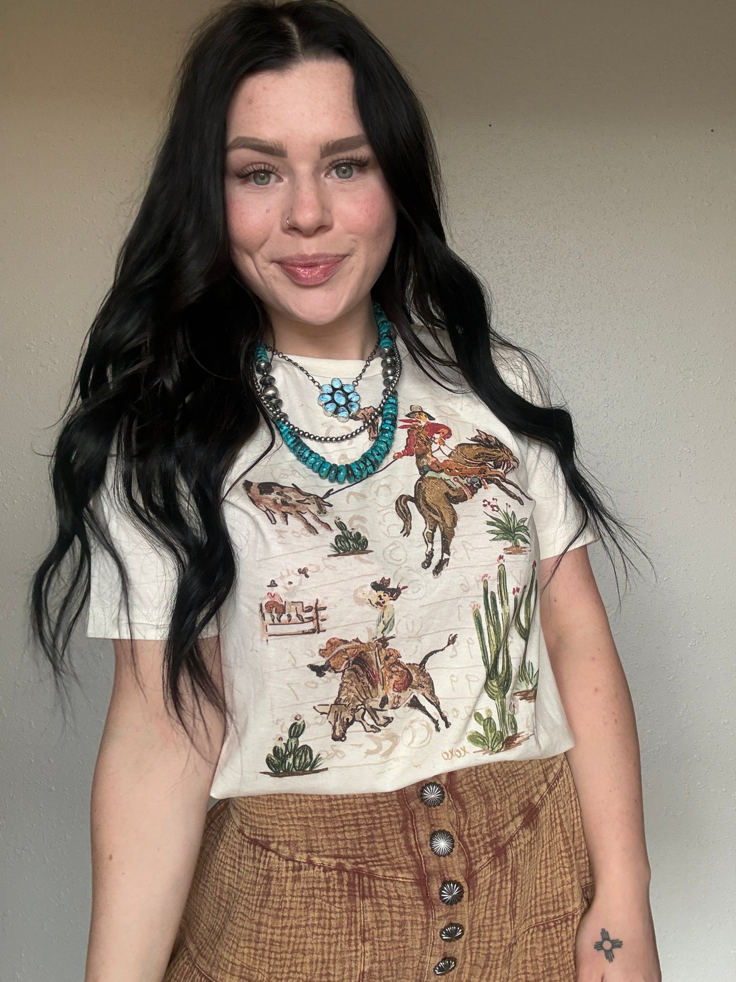 Grandpas Wallpaper XOXO ART Hand-drawn Tee