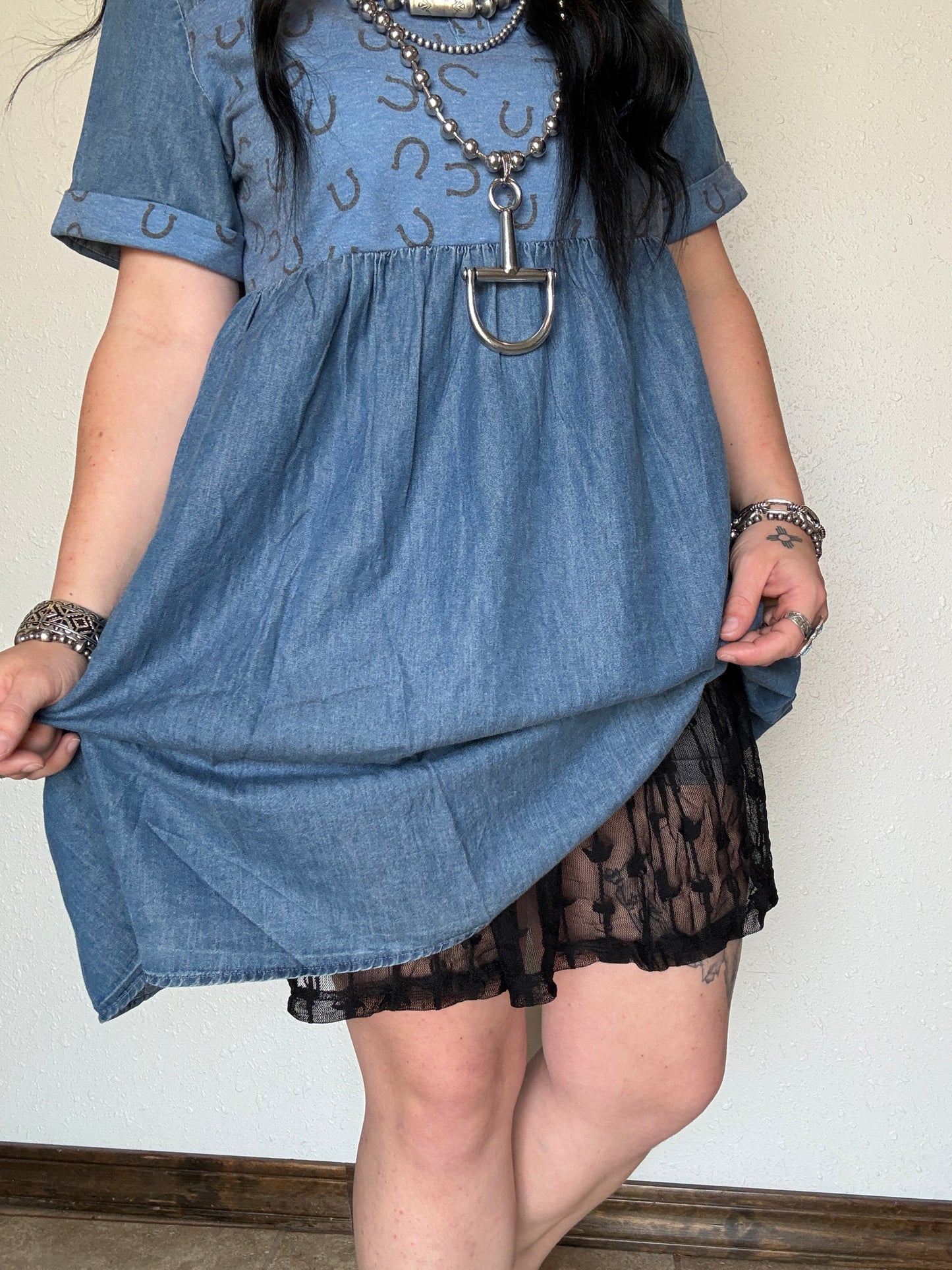 Hot Too Trot Denim Dress