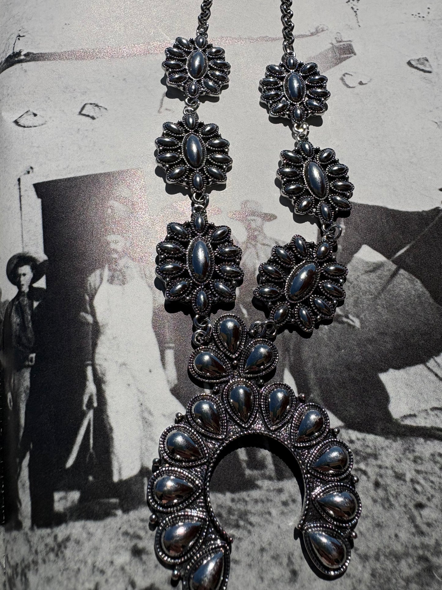 The Maysen Squash Blossom Necklace & Earrings