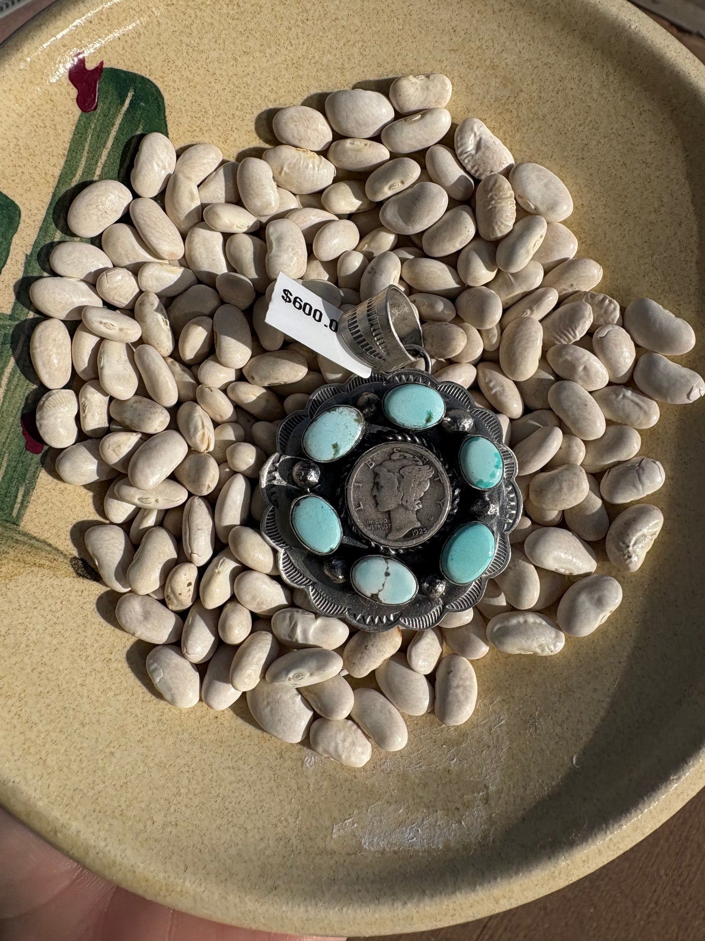 Native Made Liberty Coin Pendant