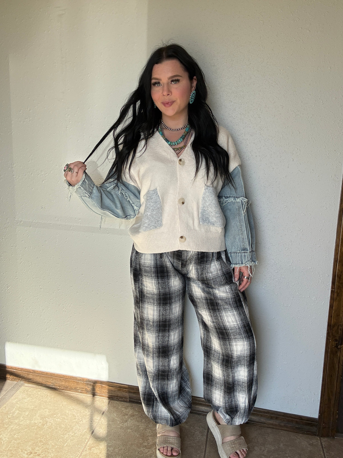 The Megs Plaid Jogger