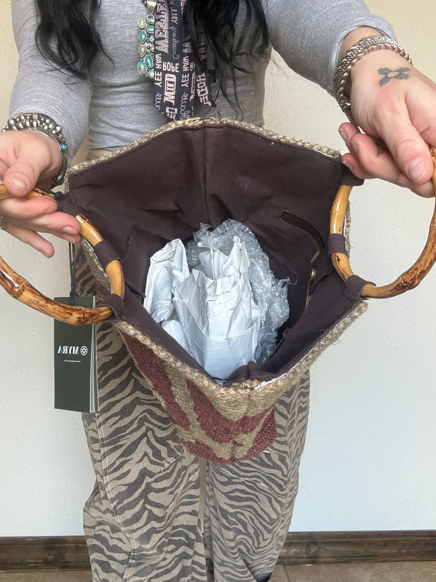 Desert Loom Wristlet Tote Bag