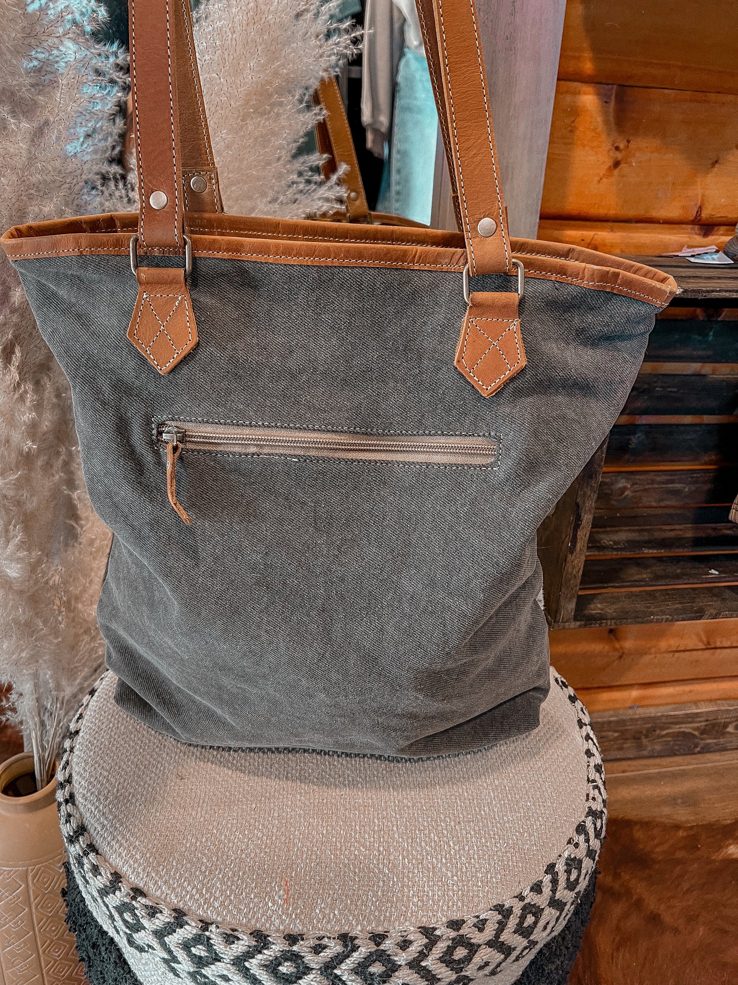 Cowhide Tote Bag