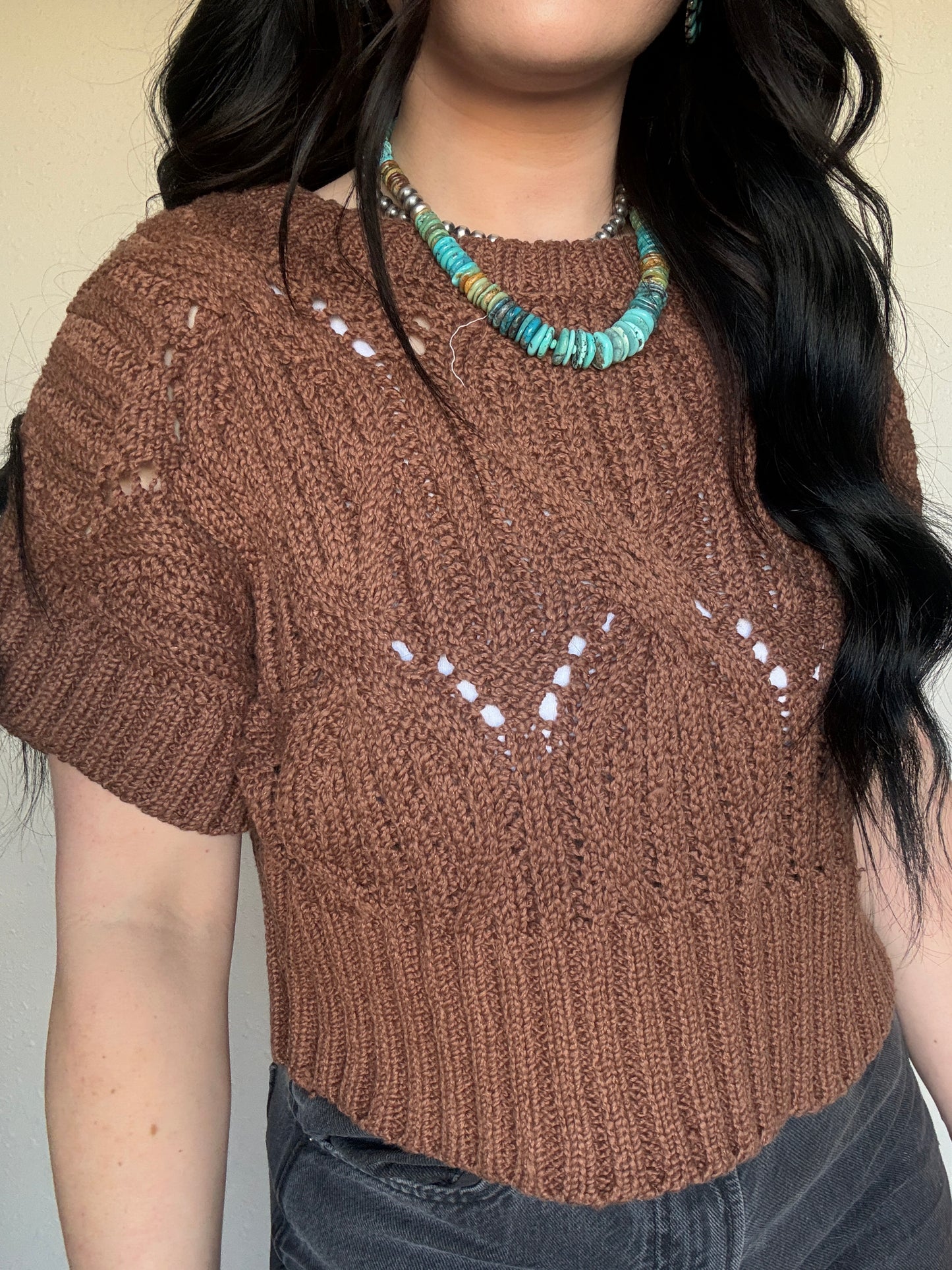 The Missy Crochet Top *Chocolate