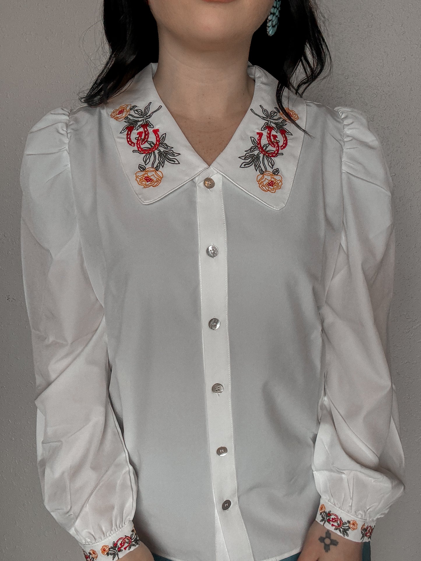 The Macy Embroidered Blouse