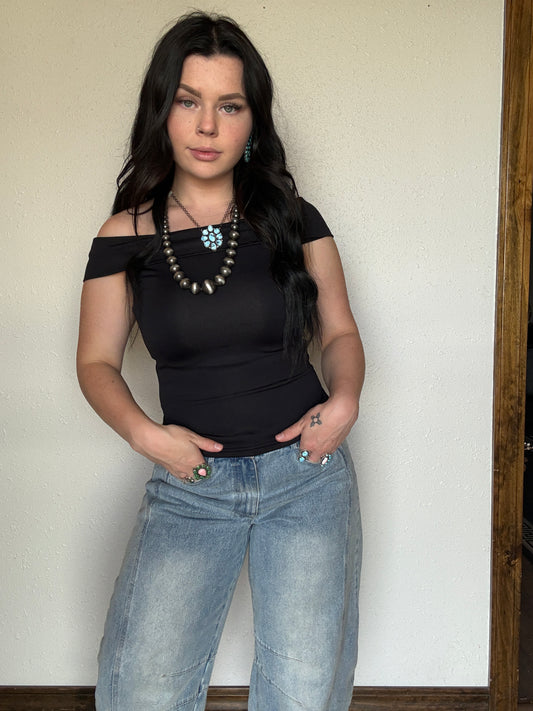 The Lex Off The Shoulder Basic Top