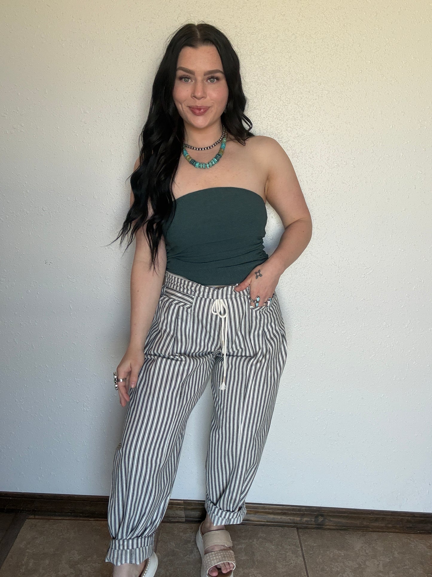 The Cayko Stripe Denim *Green