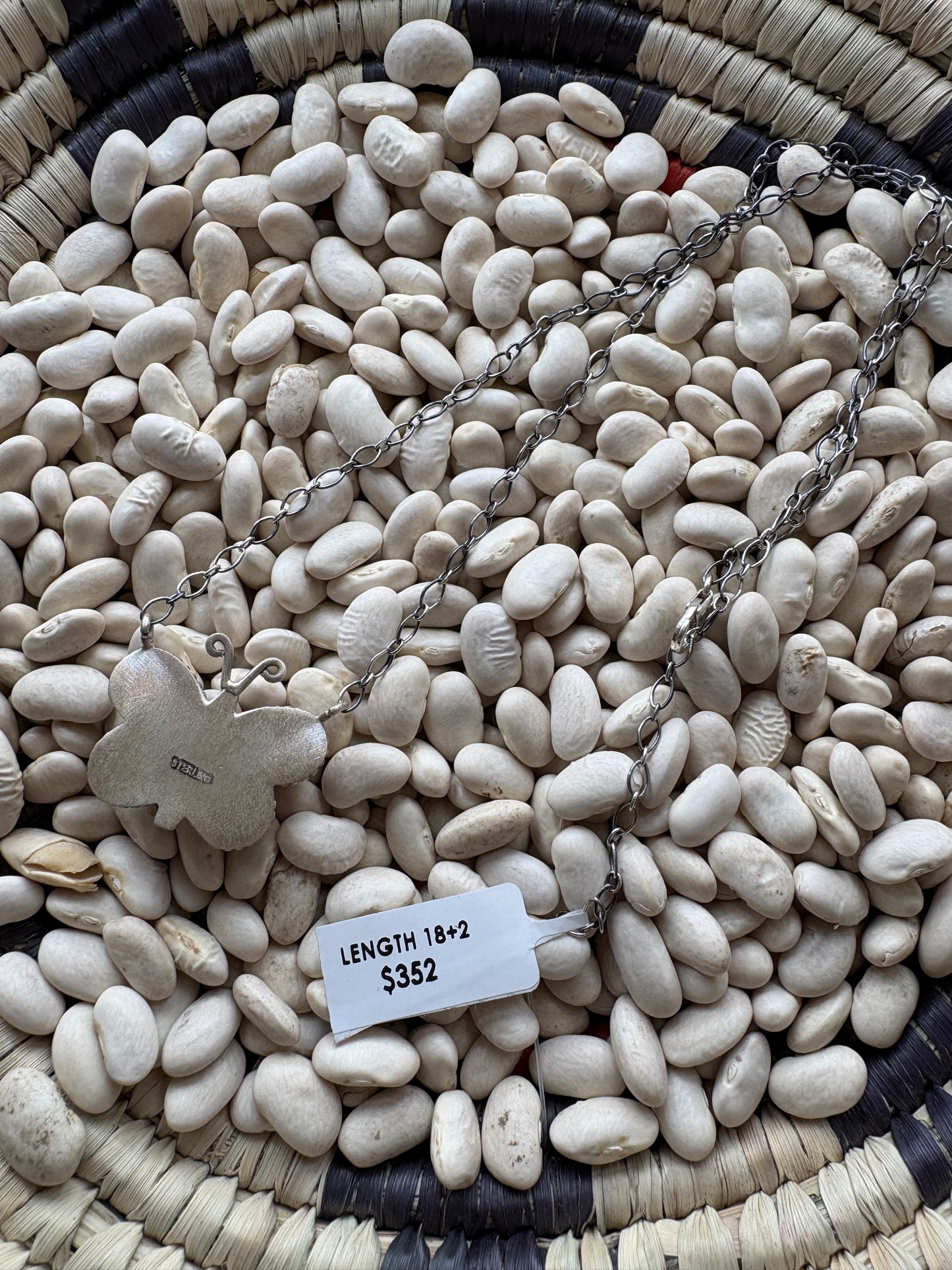 Pink Conch Butterfly Necklace