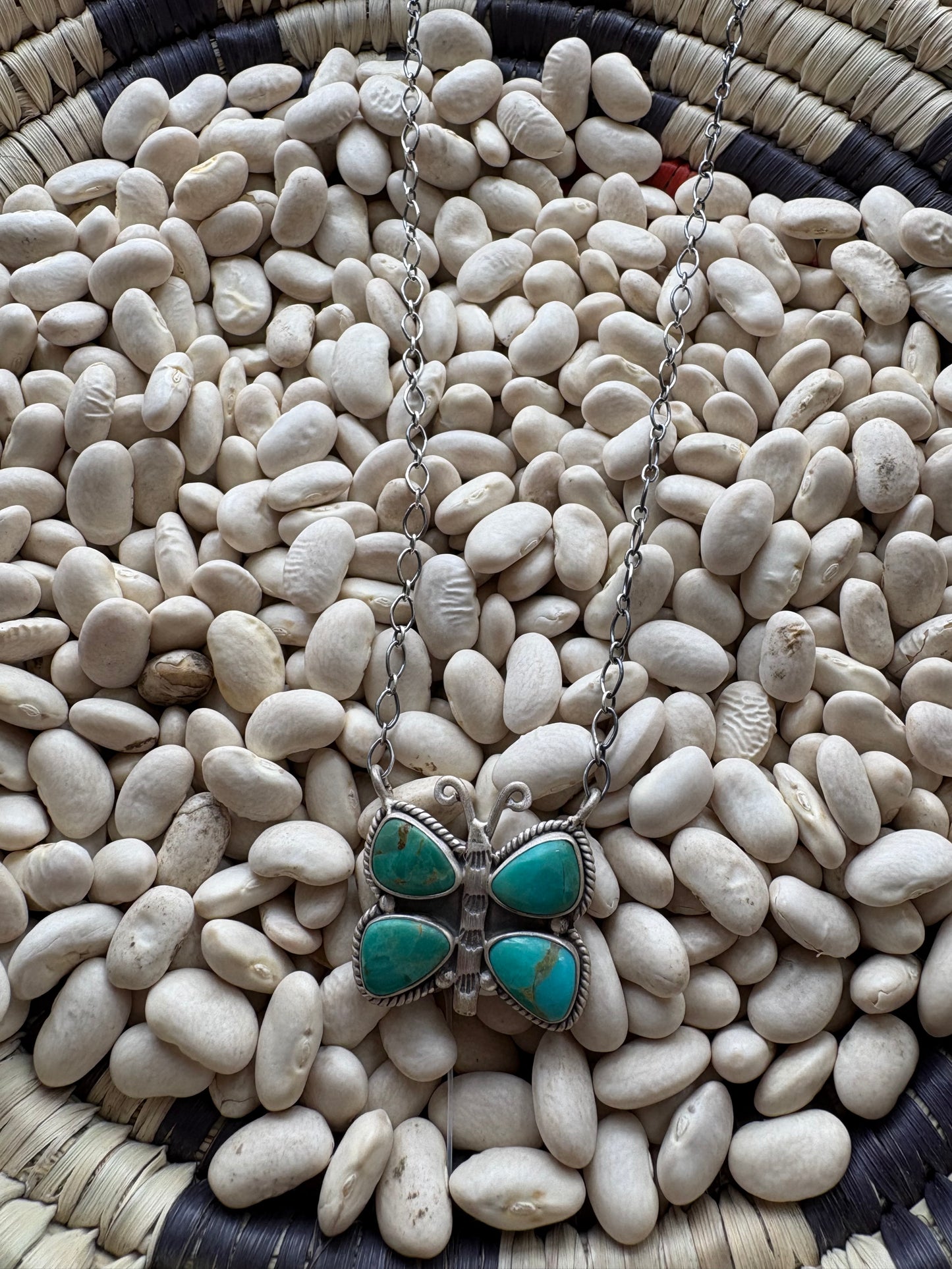 Mojave Turquoise Butterfly Necklace