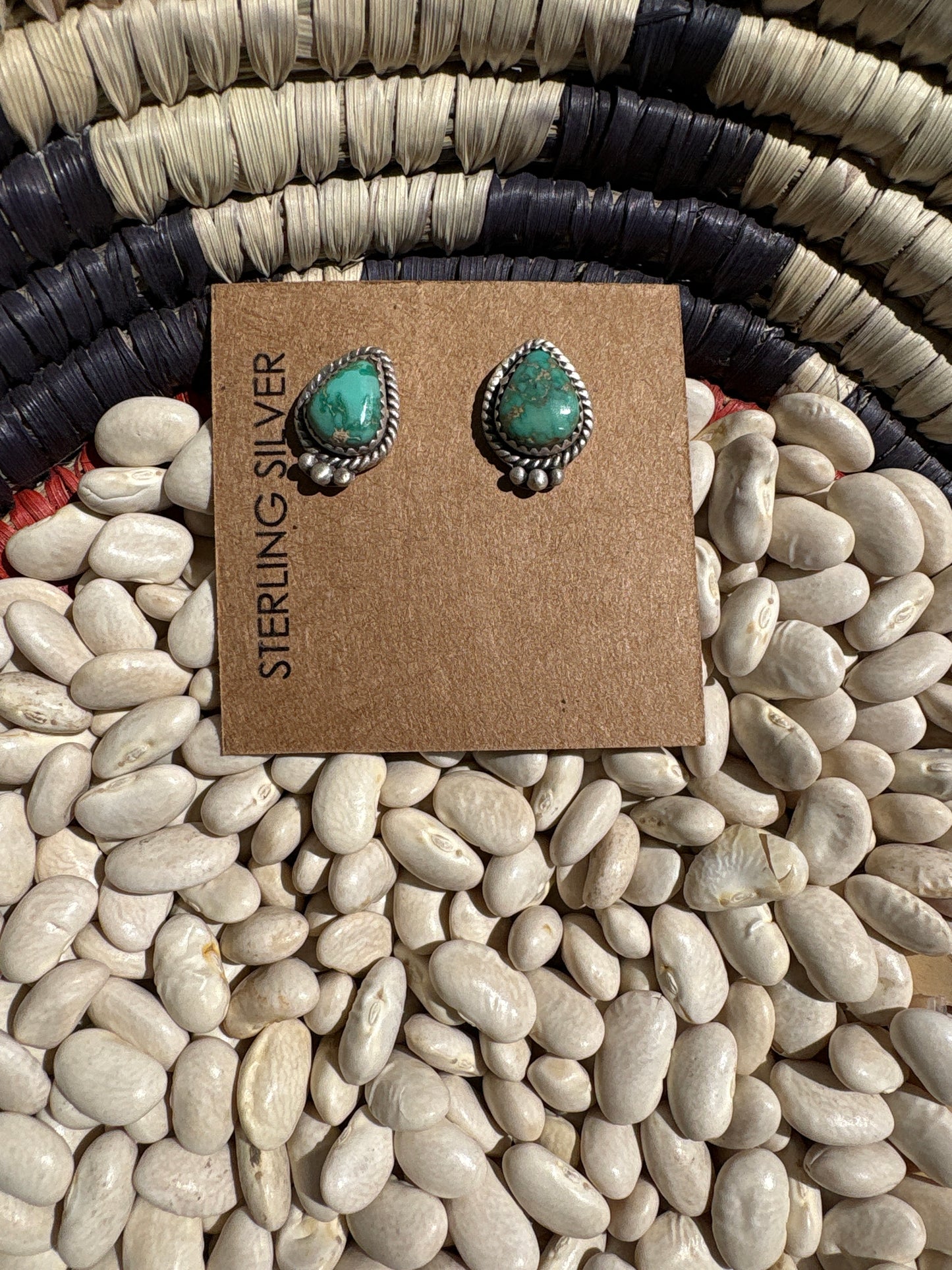 Lone Mountain Turquoise Mini Studs