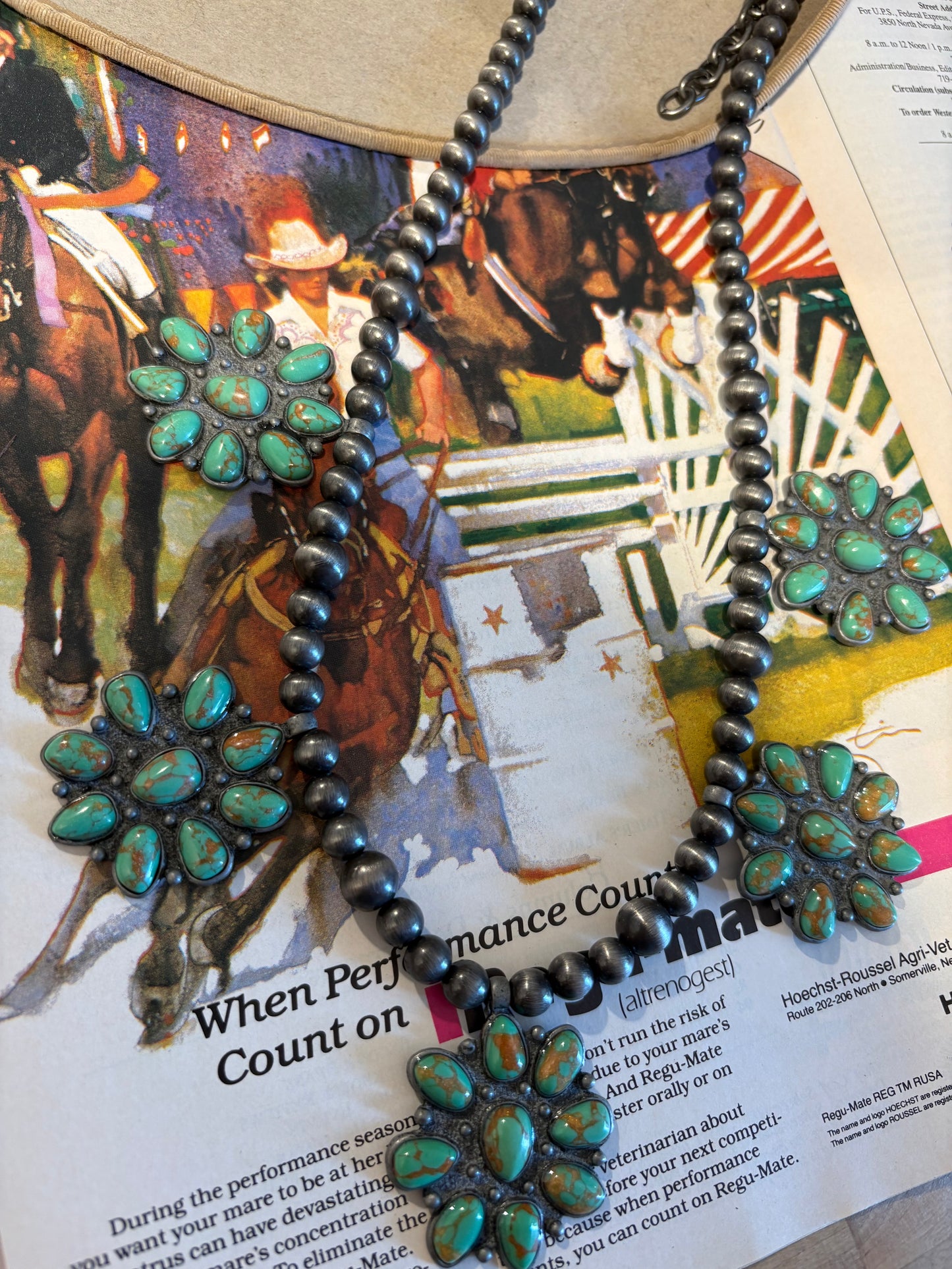 Pearl Cluster Necklace