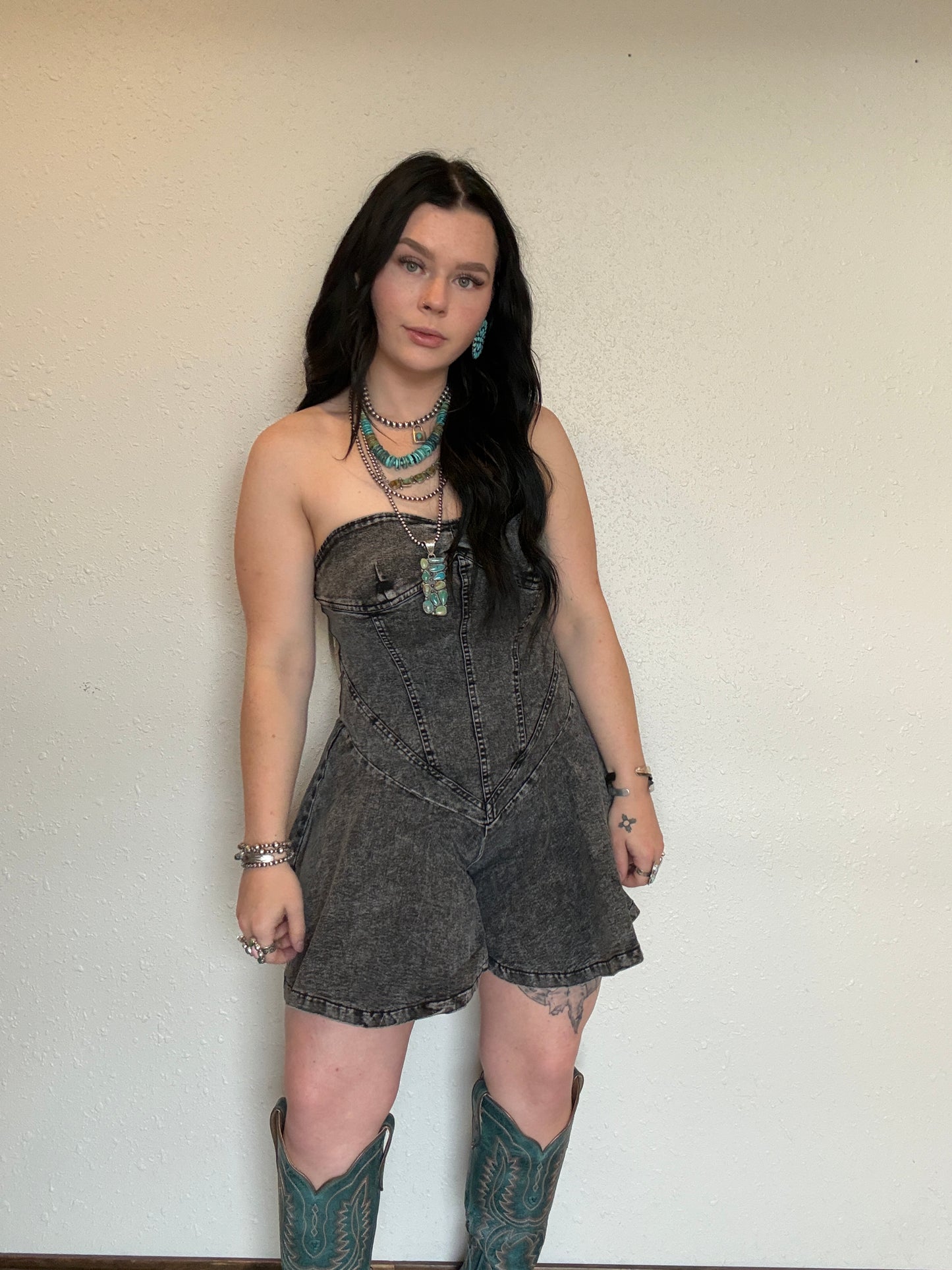 The West Denim Romper