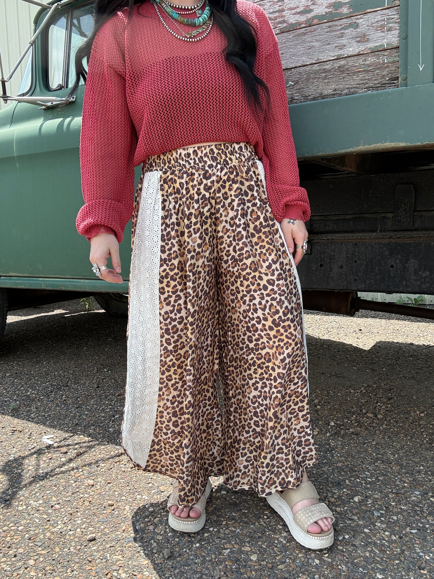 Liberty Leopard Wide Leg Pants