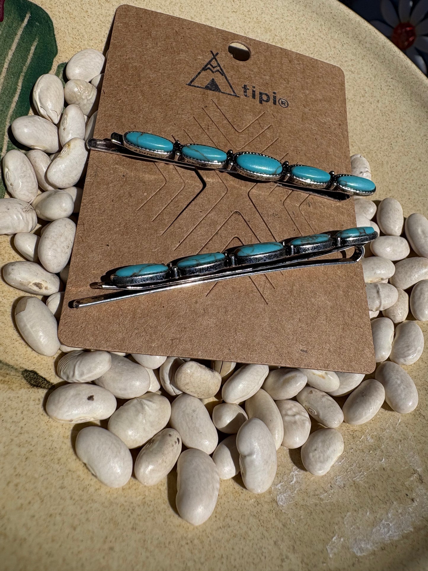 Turquoise Bobby Pin Set
