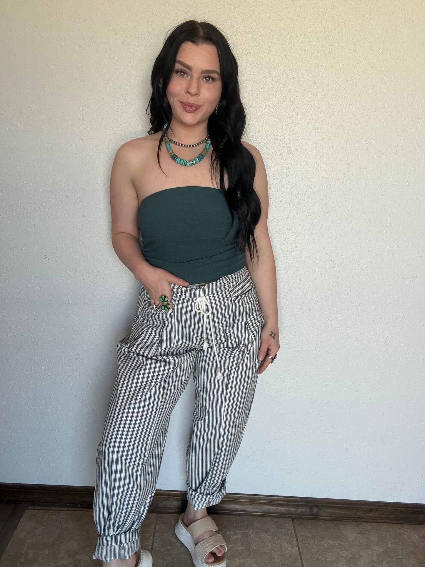 The Cayko Stripe Denim *Green