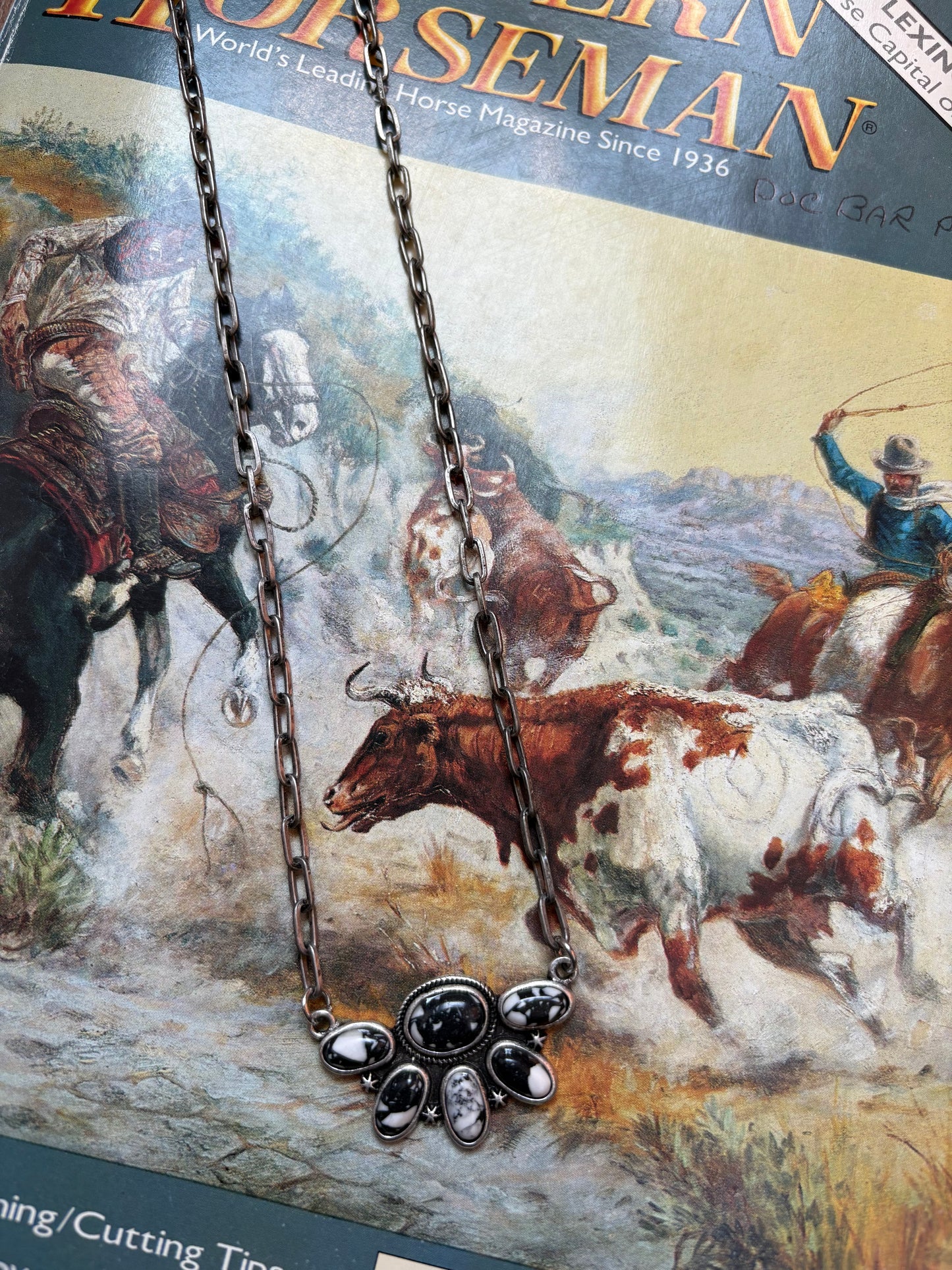 Half Custer Chain Necklace *Howlite