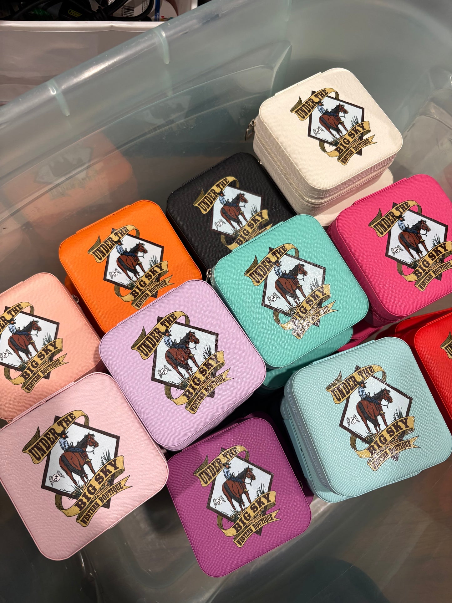 Under The Big Sky Logo Jewelry Case