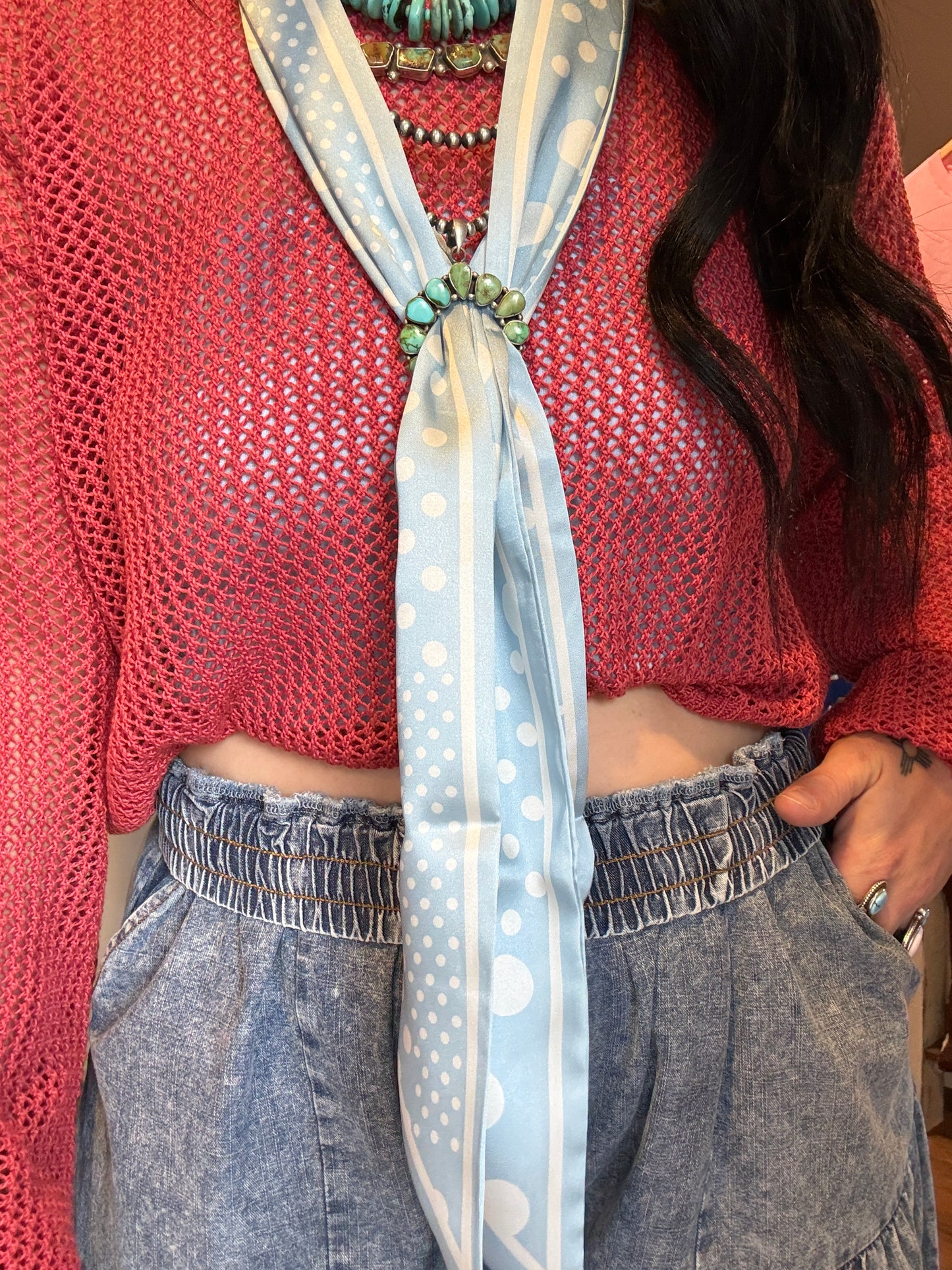 Blue Polka Dot Twilly