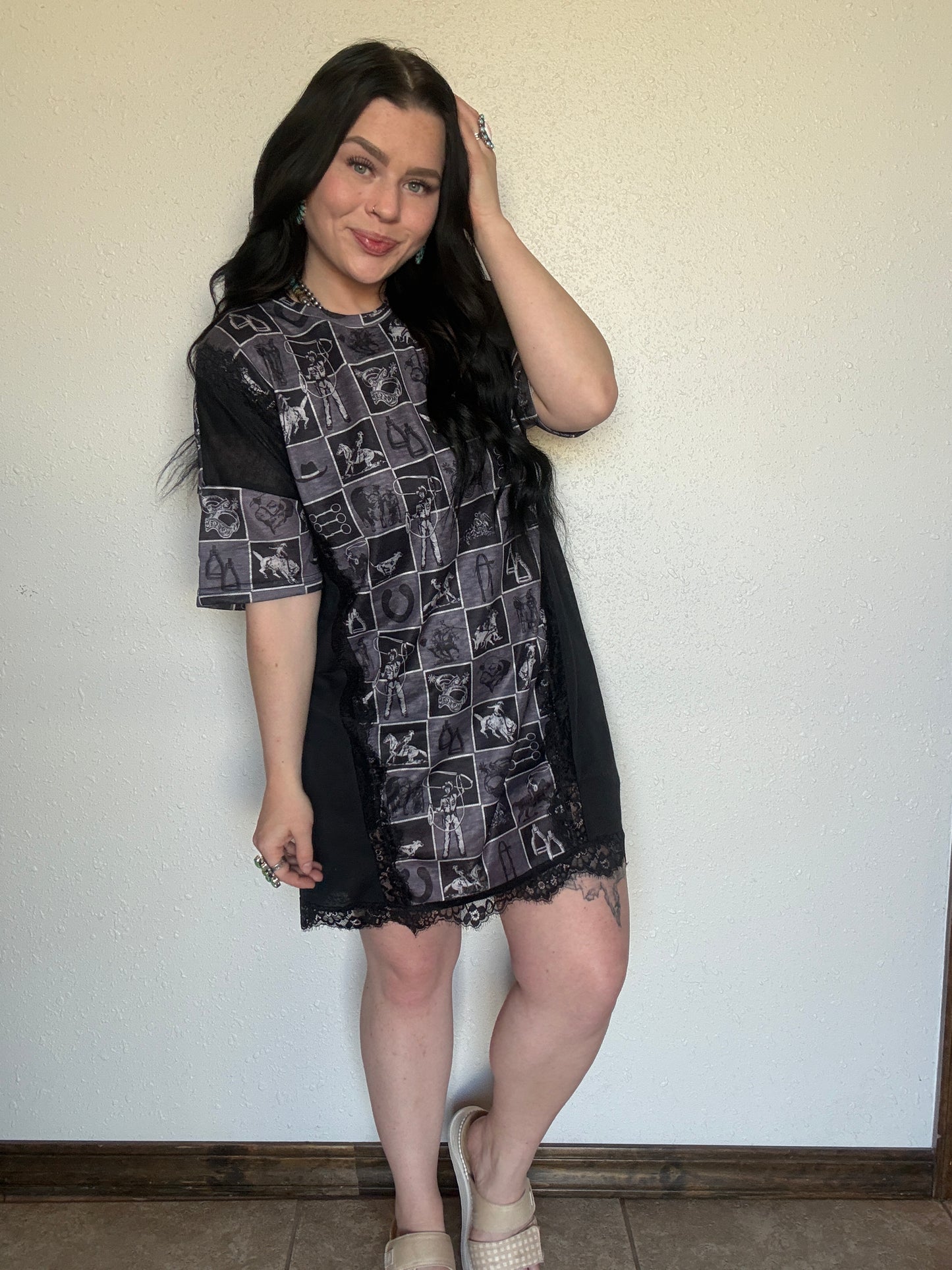 Catch Ya Laceter Tee Dress