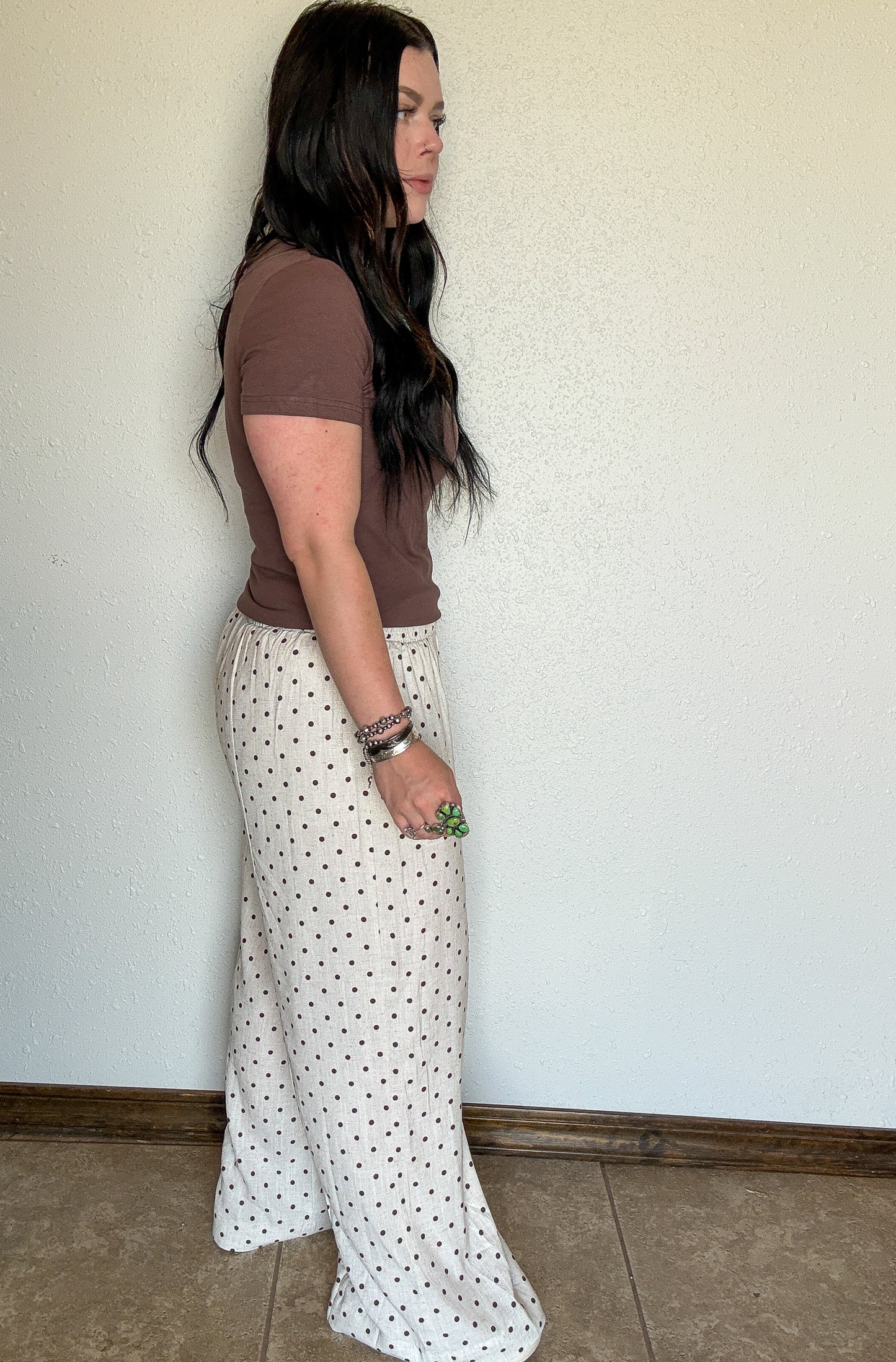 The Parker Polka Dot Pant *Cream