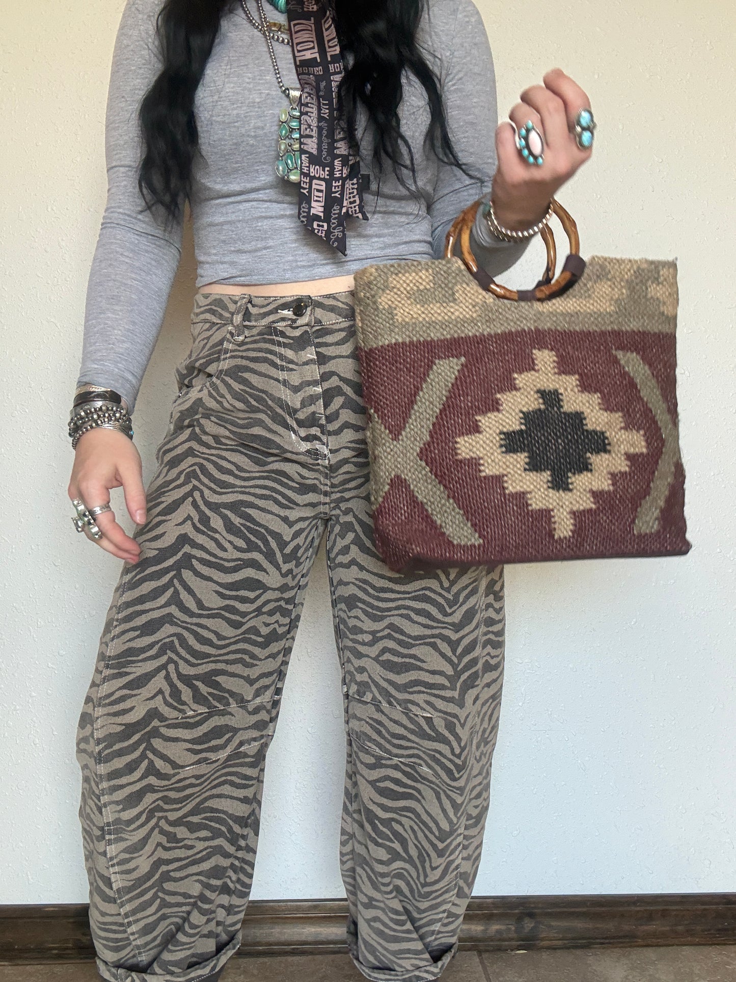Desert Loom Wristlet Tote Bag