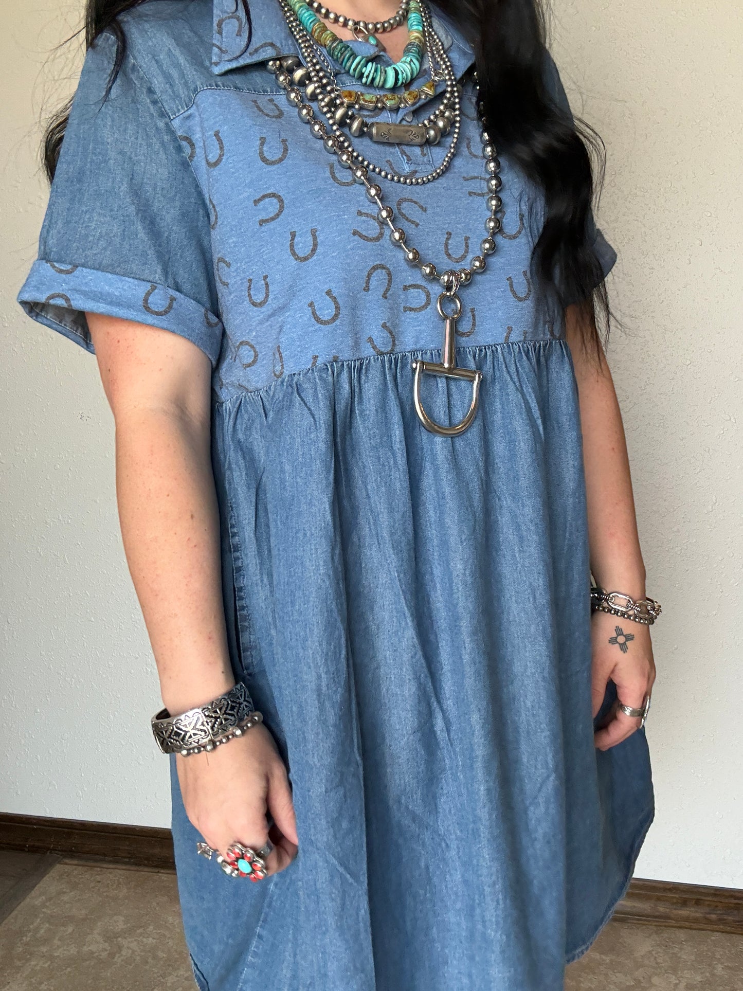 Hot Too Trot Denim Dress