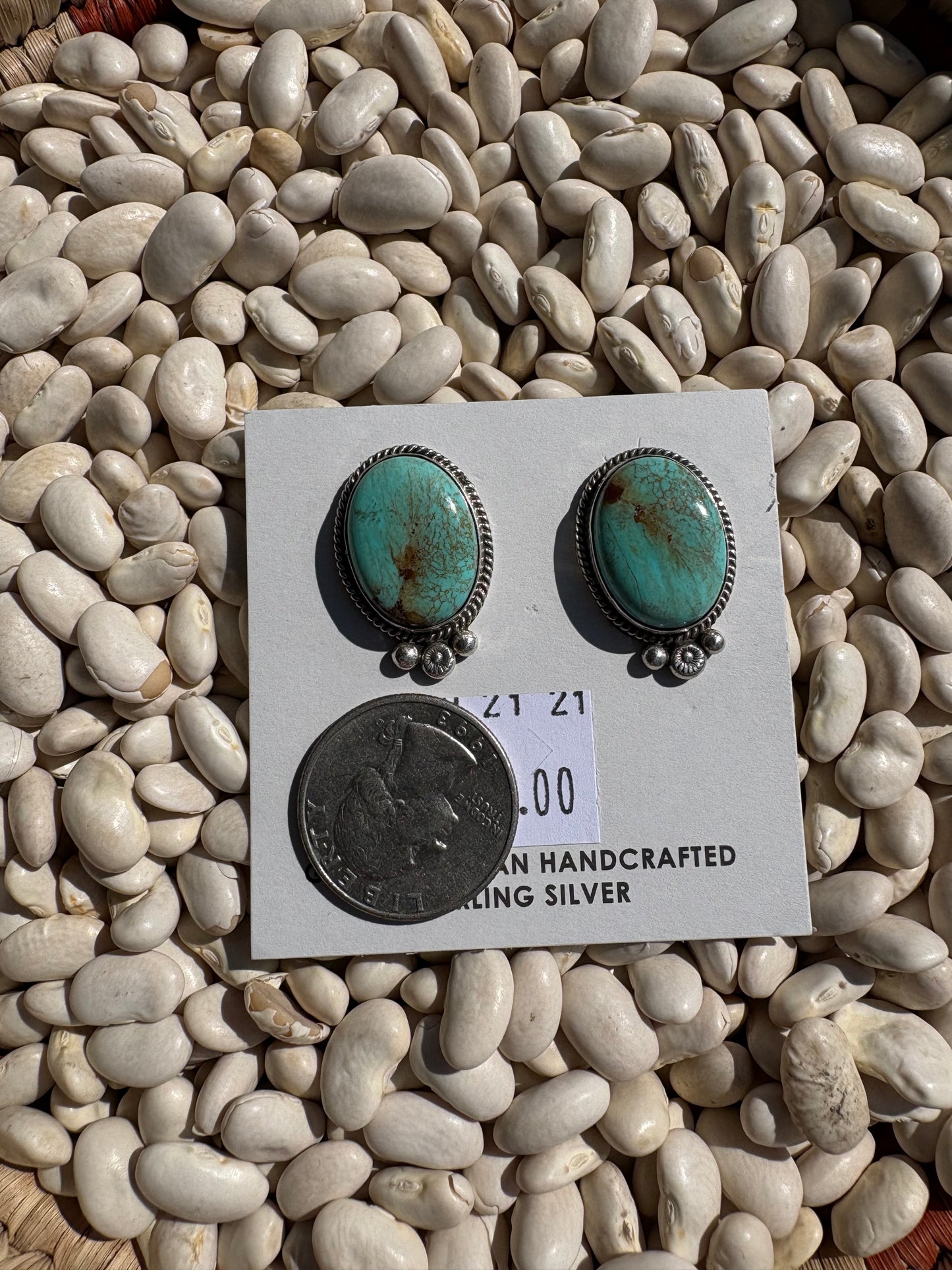 Abellene Bahe Native Made Turquoise Everyday Studs