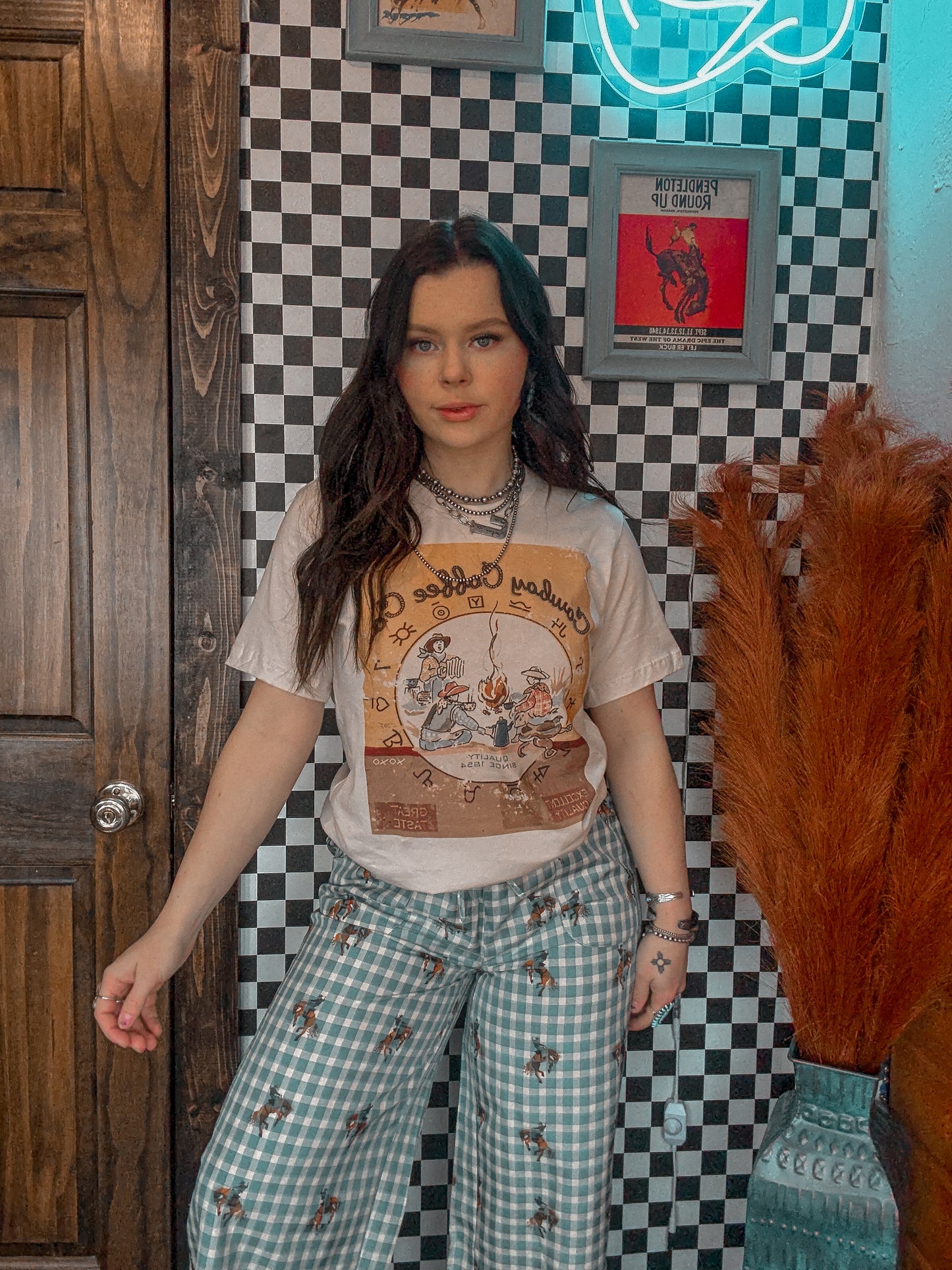 XOXO Art Cowboy Coffee Tee