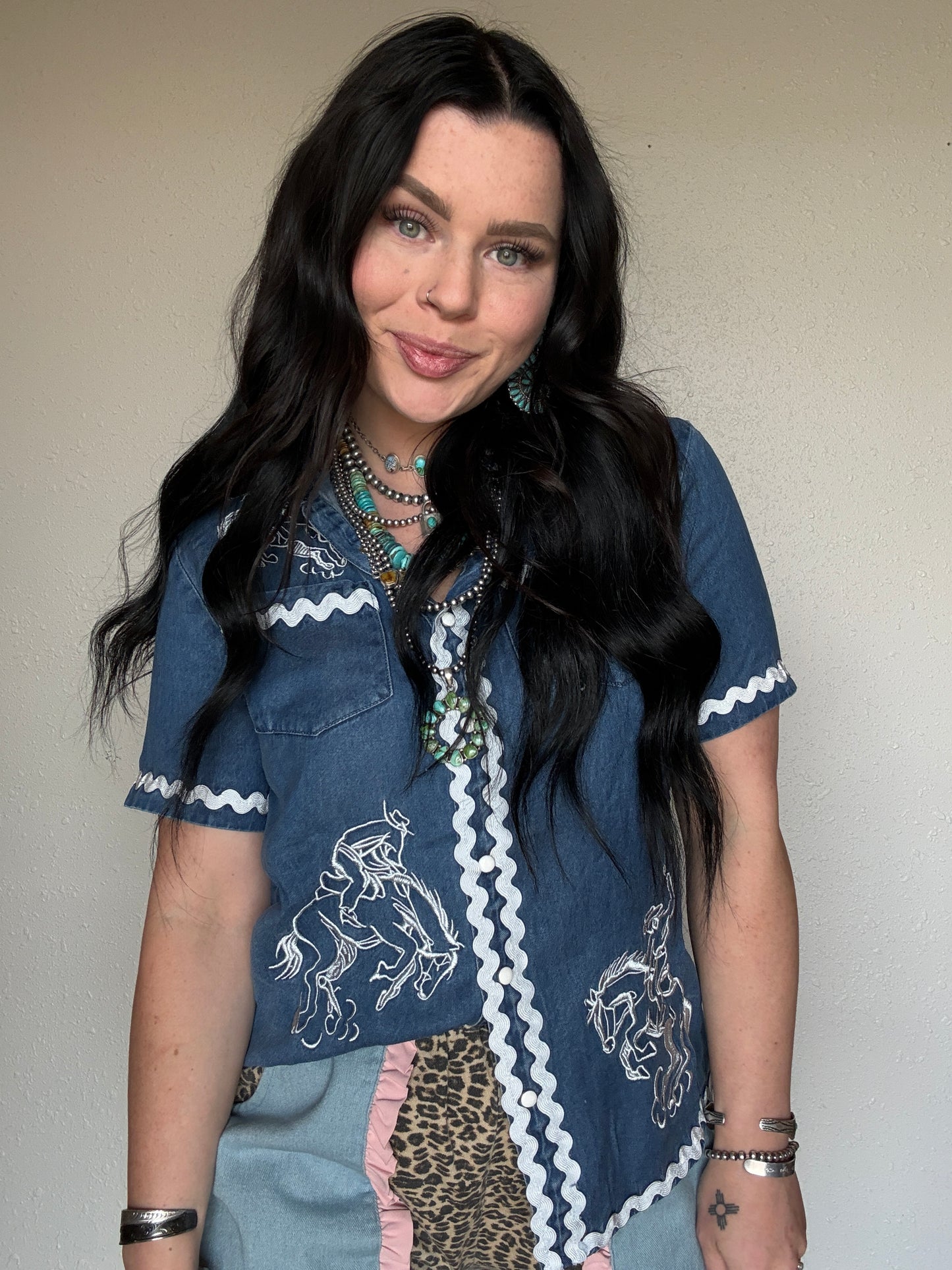 The American Cowboy Denim Short Sleeve
