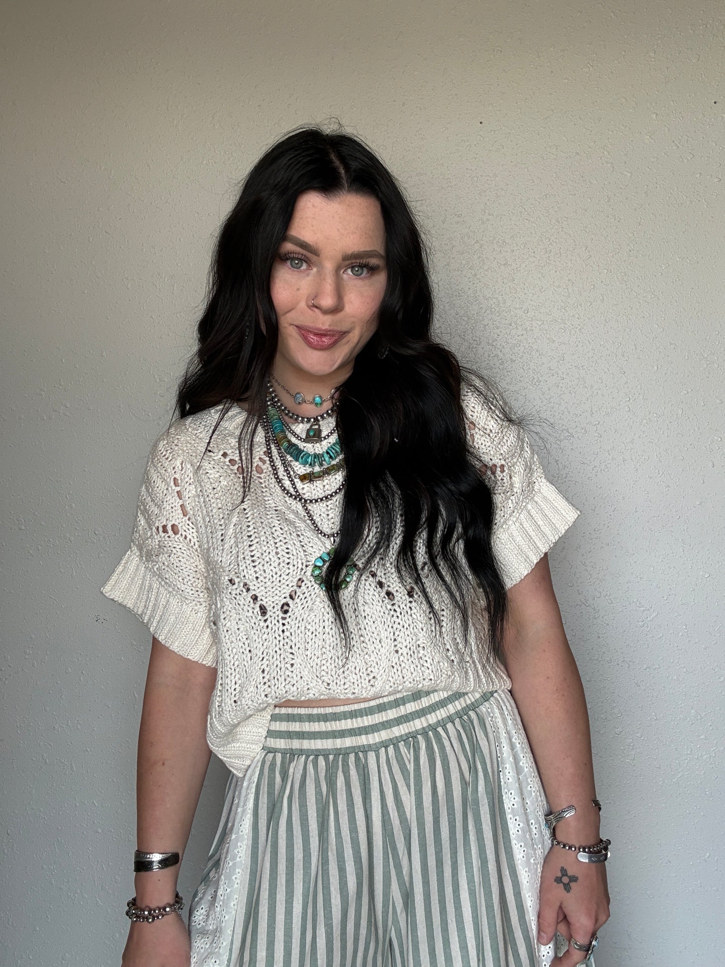 The Missy Crochet Top *Cream
