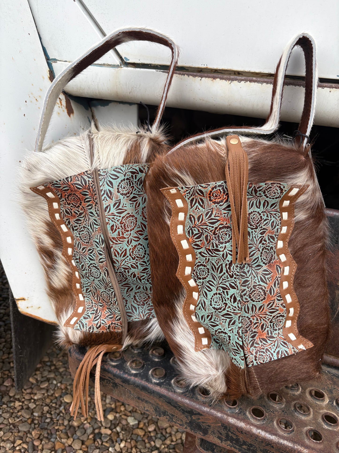 The Cass Cowhide Toiletry Bag
