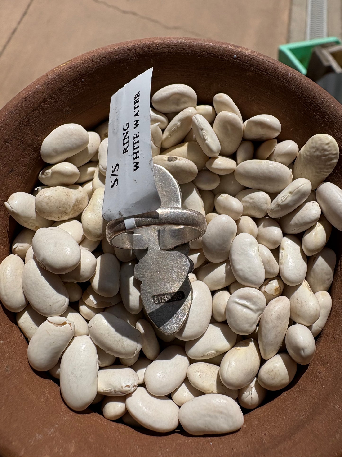White Water TurquoiseAdjustable Ring
