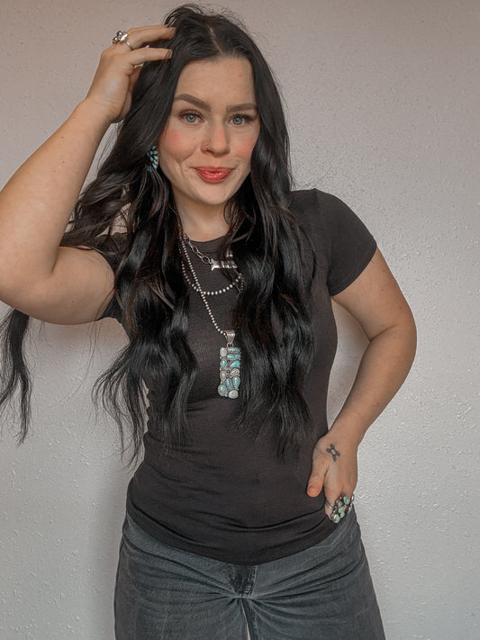 Butter Soft Ribbed Tee *Lux