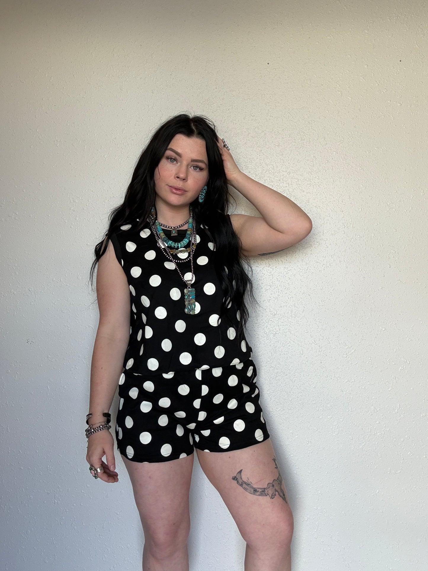 The Avery Polka Dot Lounge Set