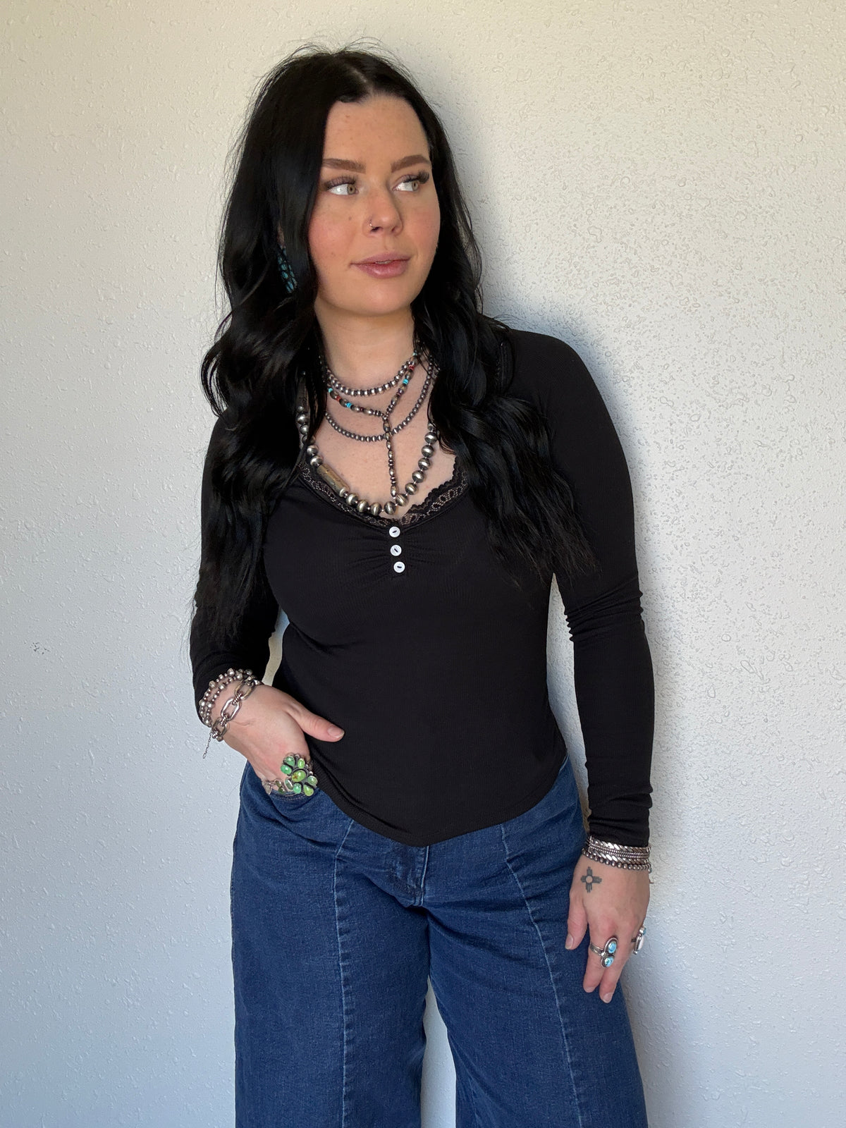 The Lefty Lace Long Sleeve *Lux