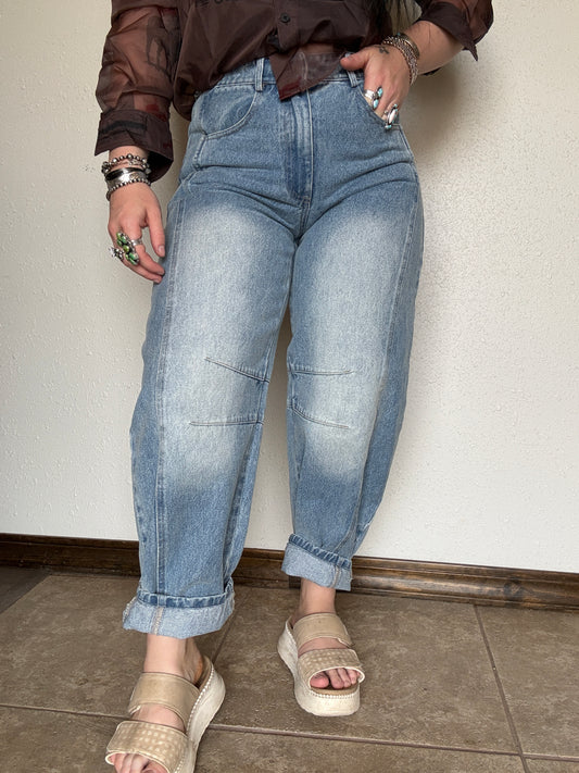 The Perfect Denim Barrel Jeans