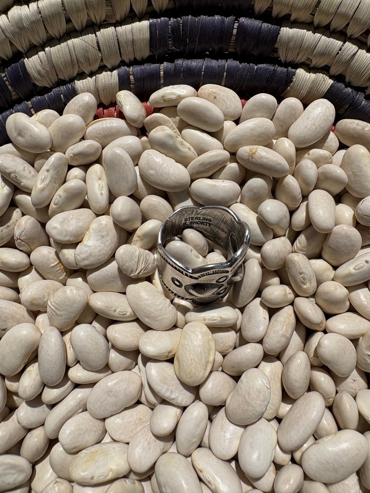 B. Shorty Silver Cigar Band Ring Size 6.5