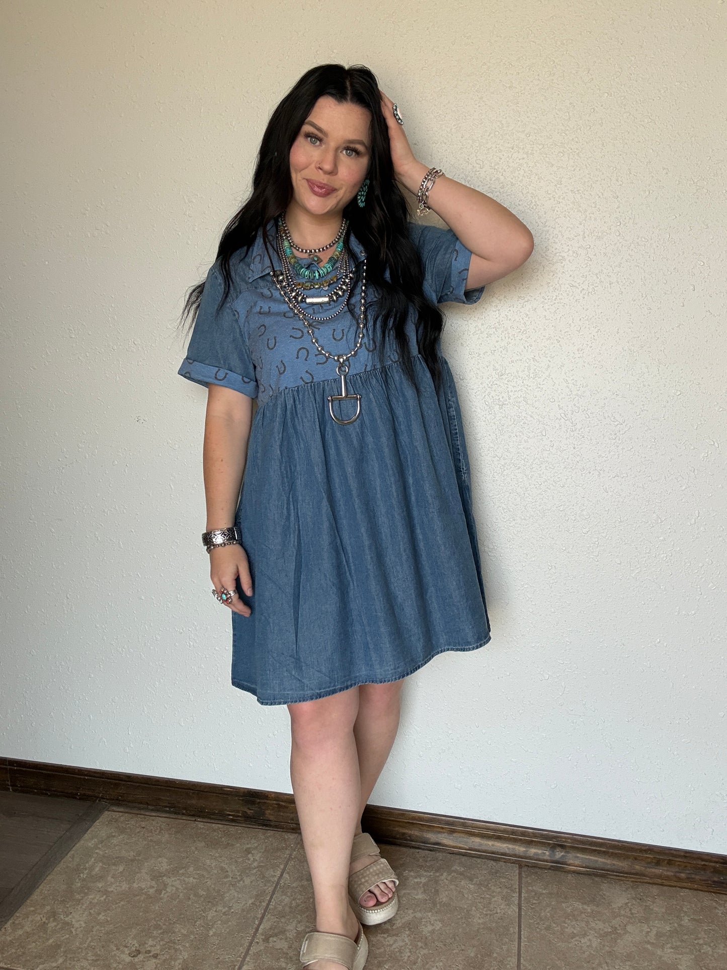 Hot Too Trot Denim Dress