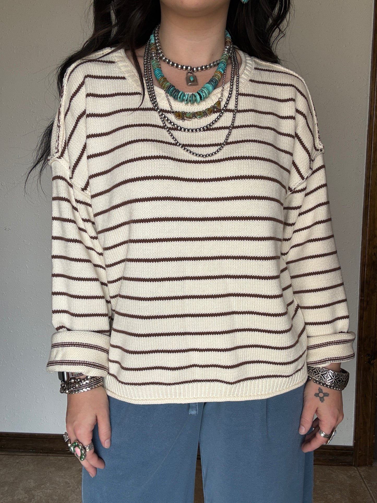 The Carmel Stripe Sweater