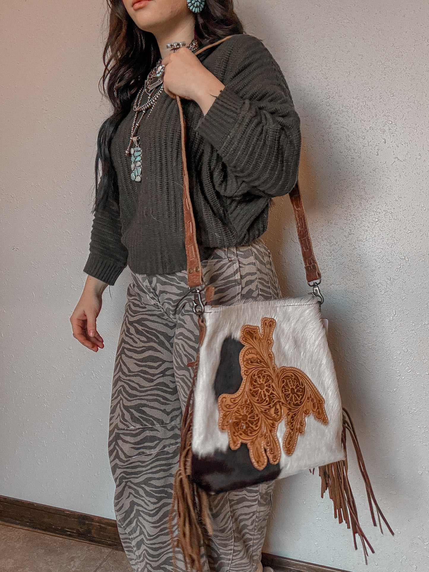 Prairie Rider Cowhide Bag *Light Hide