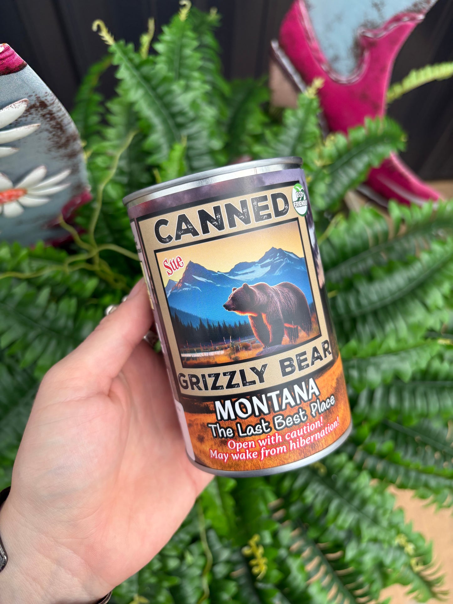 Montana Edition | Canned Grizzly Bear Stuffie