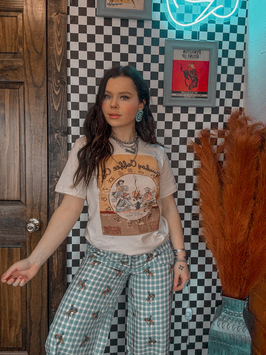 XOXO Art Cowboy Coffee Tee