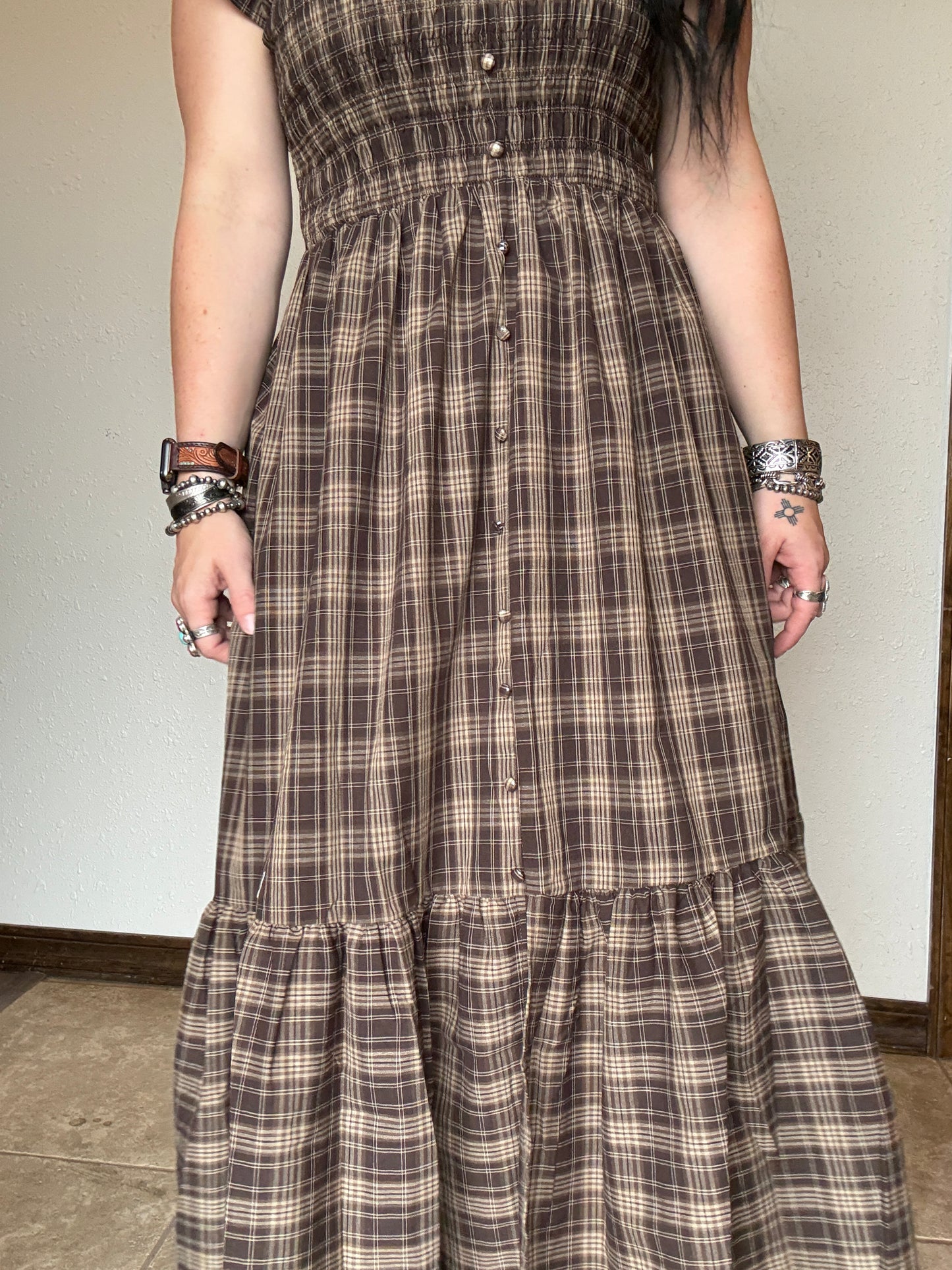 The Plaid Prairie Maxi Dress