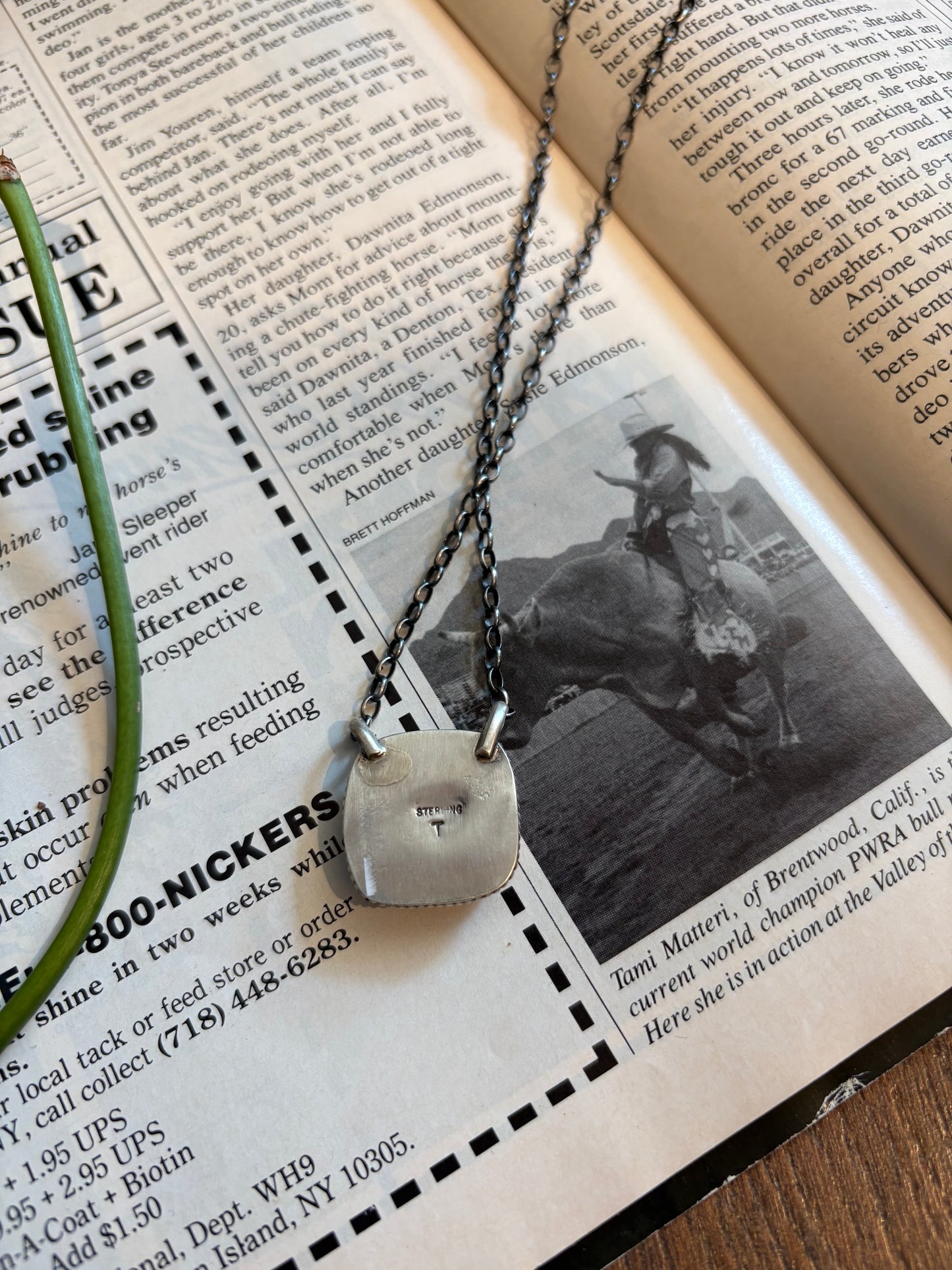 Native Made Spiny Square Necklace