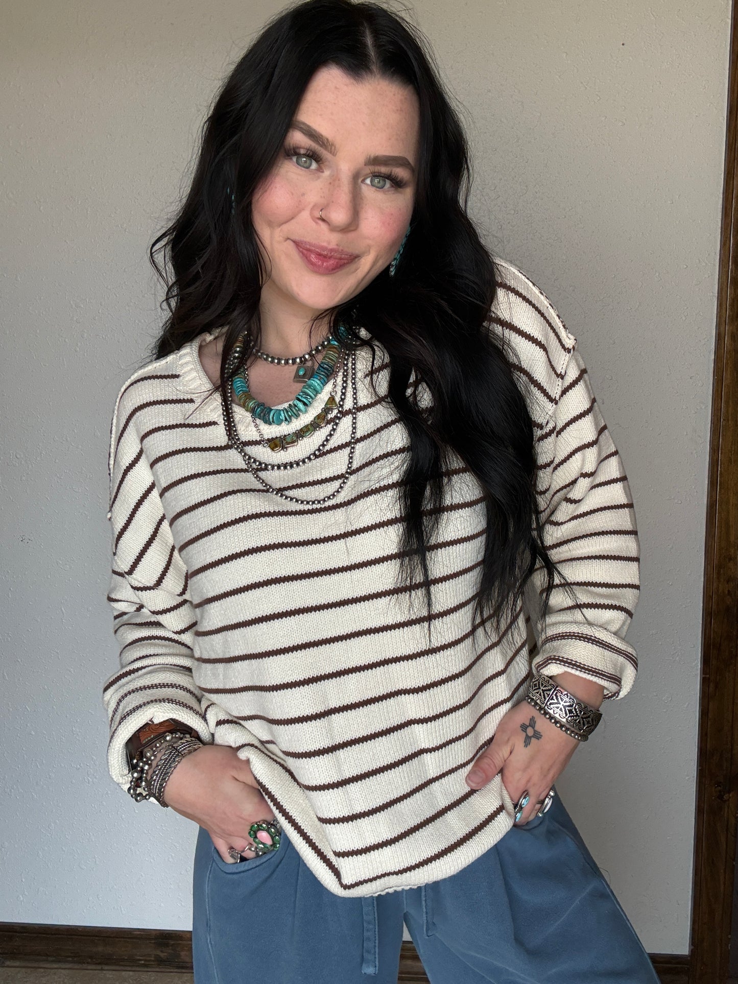 The Carmel Stripe Sweater