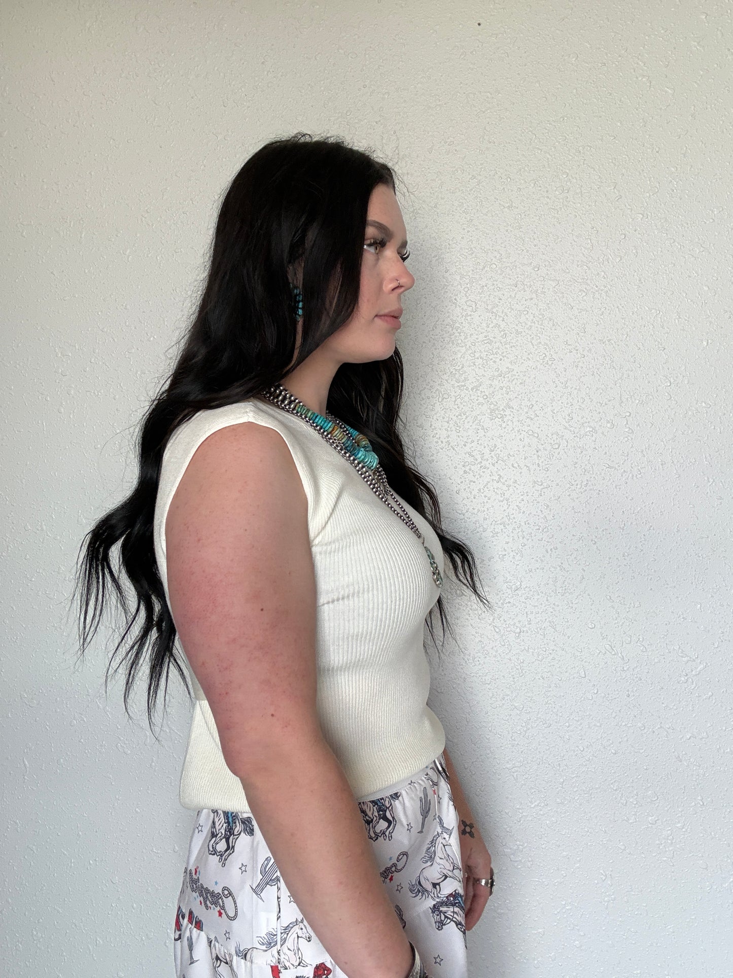 The Stevie Open Back Tank *Cream