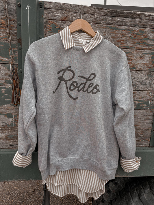 Roped Rodeo Crewneck