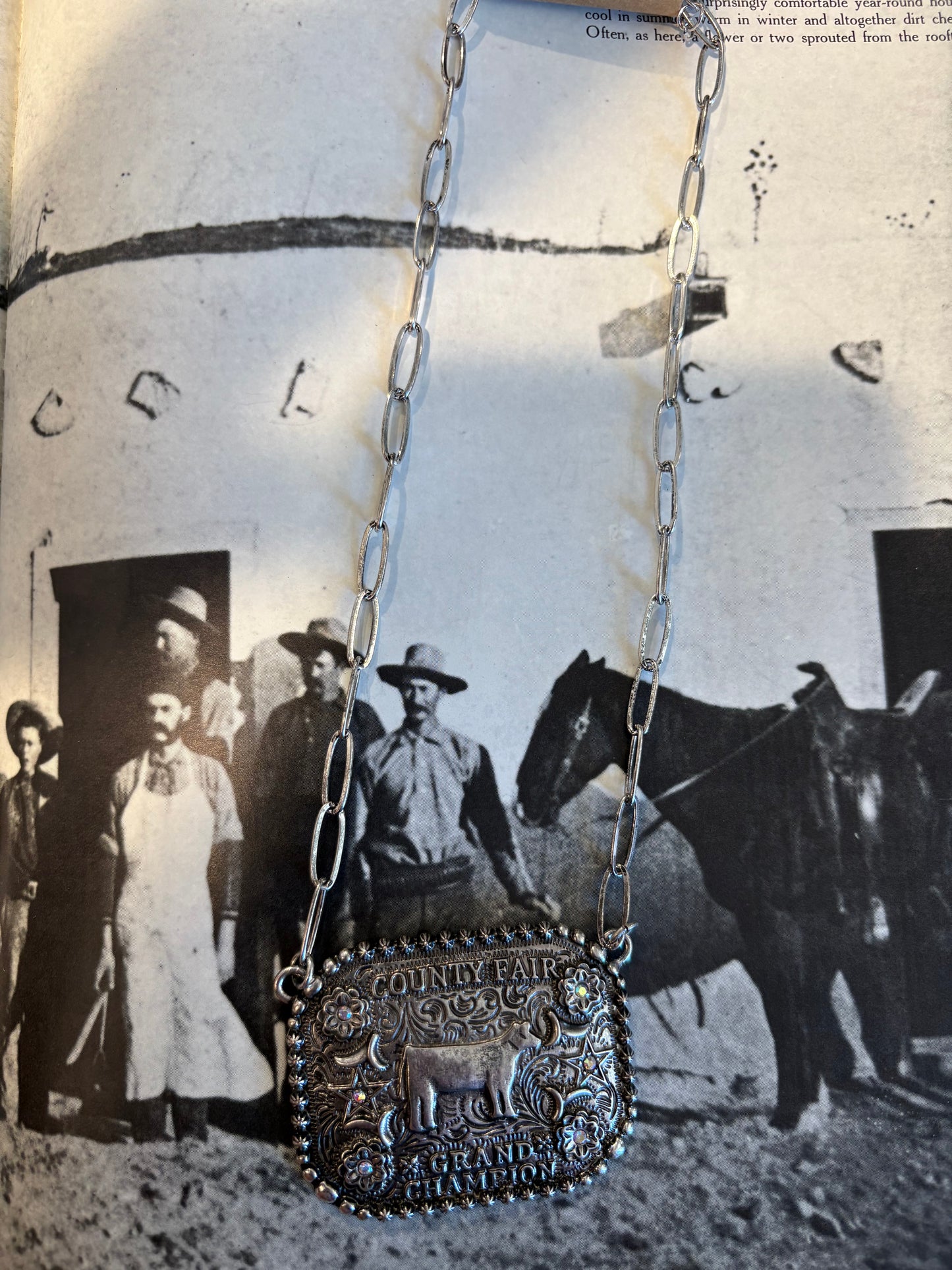 Western County Fair Champ Pendant Necklace