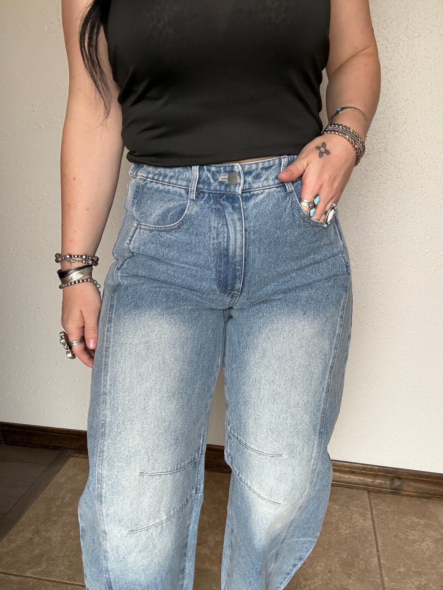 The Perfect Denim Barrel Jeans